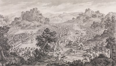 A Grande Vitória de Qurman, 1770. de Augustin de Saint Aubin
