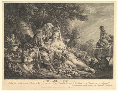 Vertumnus e Pomona, 1765. de Augustin de Saint Aubin