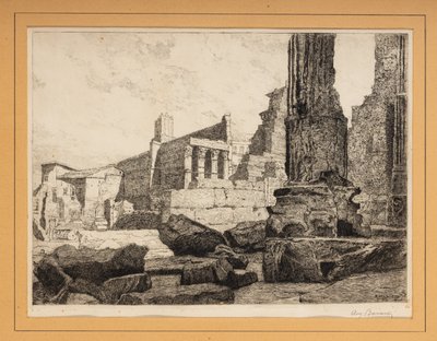 Ruínas romanas (gravura) de Augusto Baracchi