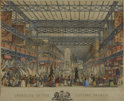 Interior do Palácio de Cristal, 1851 de Augustus Butler