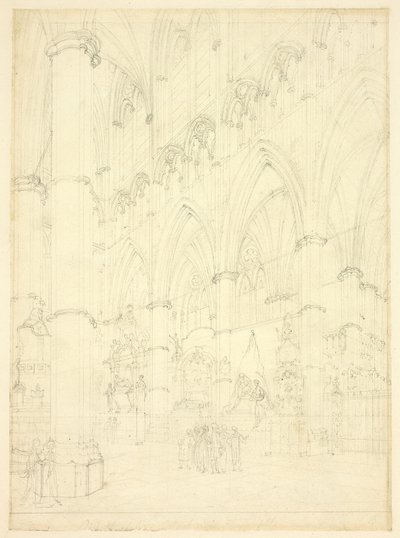 Corredor Norte, Abadia de Westminster de Augustus Charles Pugin