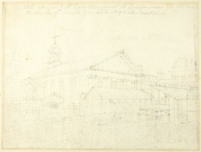 Estudo para o Mercado de Covent Garden, Eleição de Westminster, de Microcosmos de Londres de Augustus Charles Pugin