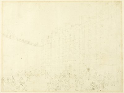 Estudo para a Prisão Fleet, de Microcosmos de Londres de Augustus Charles Pugin