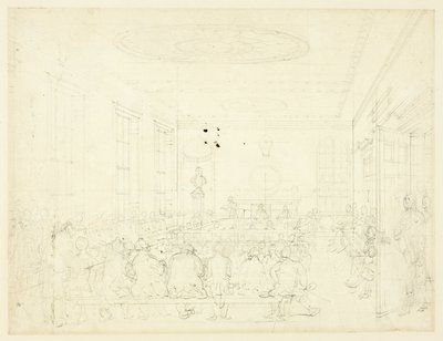 Estudo para a Sociedade para o Incentivo da Agricultura, da Microcosm of London de Augustus Charles Pugin