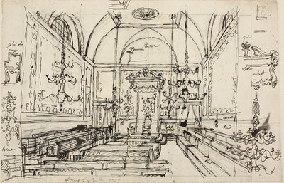 Estudo para a Câmara dos Lordes de Augustus Charles Pugin