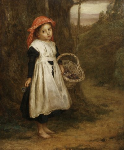 Uma pequena vendedora de violetas de Augustus Edwin Mulready