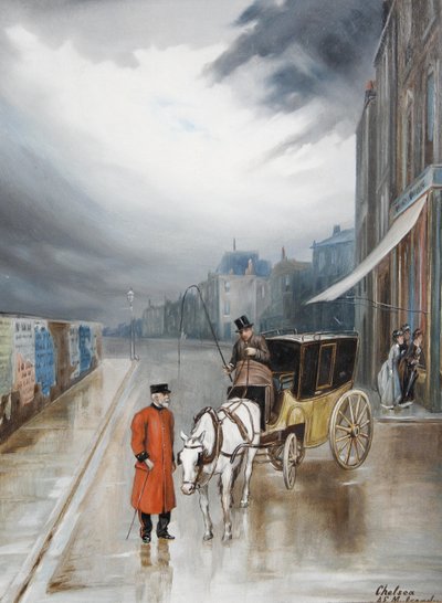 Depois da chuva - Chelsea de Augustus Edwin Mulready