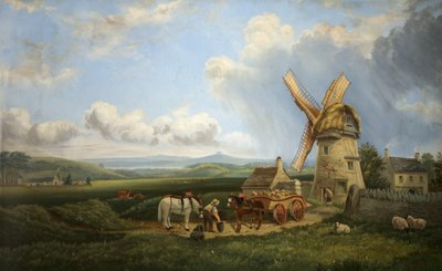 Moinho de vento de Kearsey, Minchinhampton comum, Gloucestershire de Augustus Turner