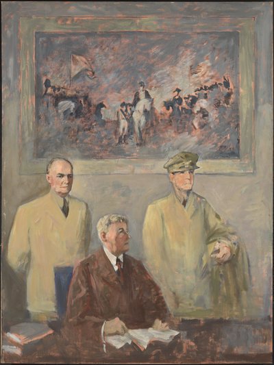 O Alto Comando - Painel Esquerdo, 1947-1949. de Augustus Vincent Tack