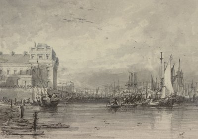 Hospital de Greenwich (desenho) de Augustus Wall Callcott