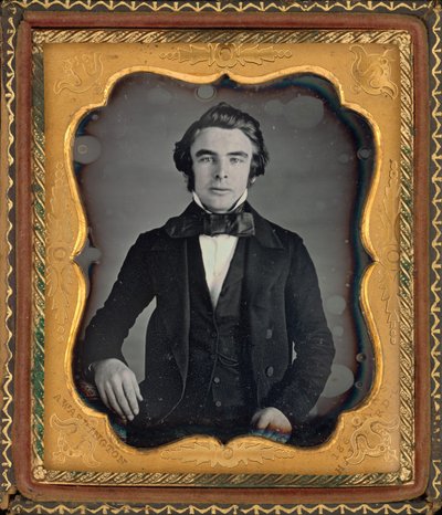 Retrato de um homem,c. 1845 (foto) de Augustus Washington