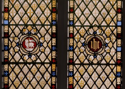 Janela da abside, detalhe, 1841-42 (vitral) de Augustus Welby Northmore Pugin