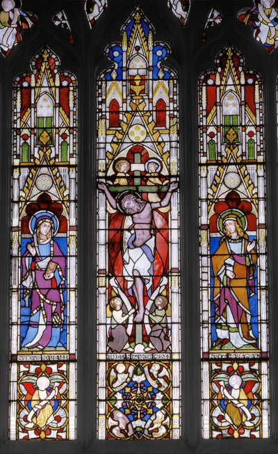 Crucificação com Santos, 1851 (vitral) de Augustus Welby Northmore Pugin