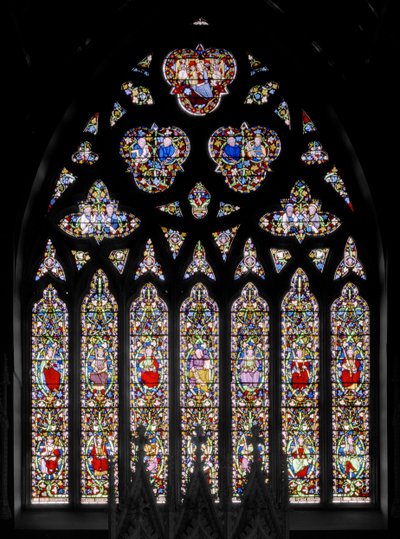 Janela do Leste com Jesse Tree, c.1844 (vitral) de Augustus Welby Northmore Pugin