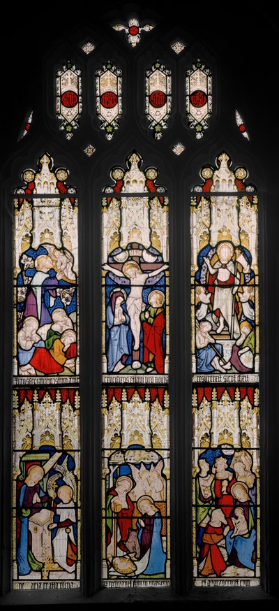 Eventos da Vida de Cristo e da Virgem Maria, 1851 (vitrais) de Augustus Welby Northmore Pugin