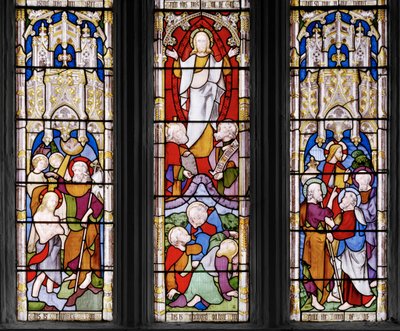 Eventos na Vida de Cristo, detalhe, 1851 (vitral) de Augustus Welby Northmore Pugin
