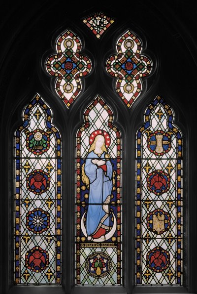 A Virgem Maria, c.1845 (vitral) de Augustus Welby Northmore Pugin