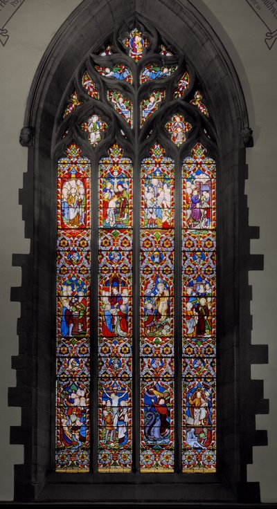Tipos com Anti-Tipos, 1850 (vitral) de Augustus Welby Northmore Pugin