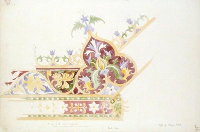 Design para um tampo de mesa de Augustus Welby Pugin