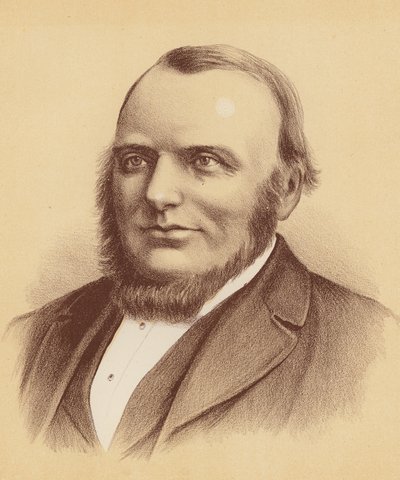 O ilustre Charles Moore (litografia a cores) de Australian School