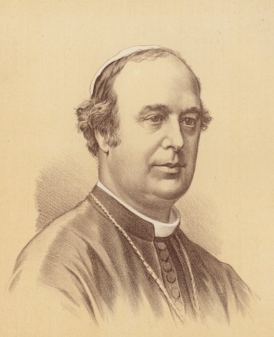 O Reverendíssimo Roger Bede Vaughan, Arcebispo de Sydney (litografia a cores) de Australian School