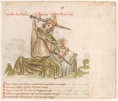 Judith Matando Holofernes de Austrian 15th Century
