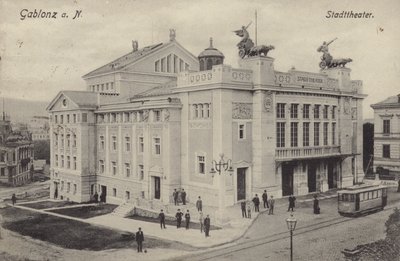 Teatro, Gablonz an der Neisse, Áustria de Austrian Photographer