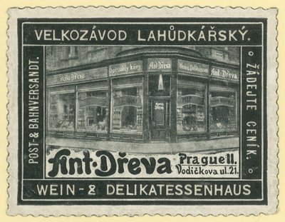Loja de vinhos e delicatessen de Anton Dreva, Praga de Austrian School