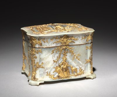 Caixa de ouro e madrepérola, c.1765 de Austrian School