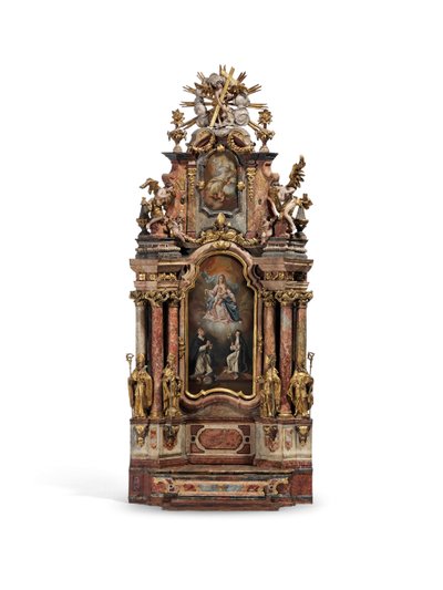 Modelo do altar-mor da abadia de São Pedro, Salzburgo, c.1777 de Austrian School