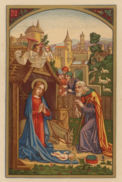 Nativitas Domini (chromolitho) de Austrian School