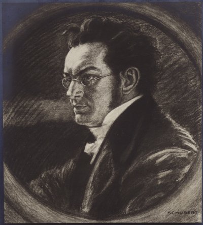 Retrato de Franz Schubert de Austrian School