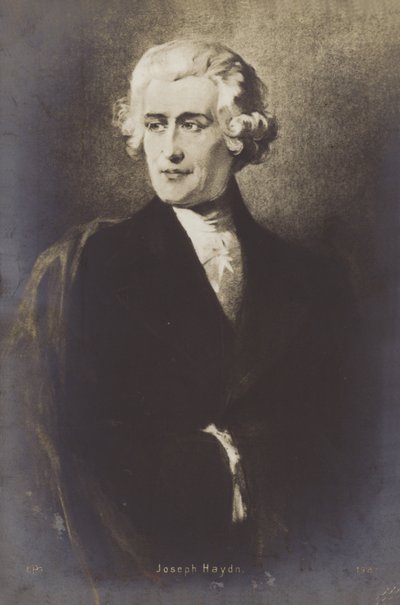 Retrato de Joseph Haydn de Austrian School