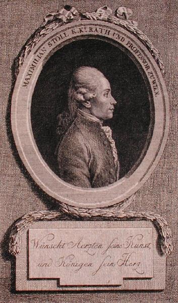 Retrato de Maximilian Stoll (1742-87) (gravura) de Austrian School
