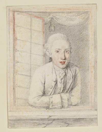 Retrato do príncipe Albert Casimir August von Sachsen-Teschen, fundador da Albertina de Austrian School
