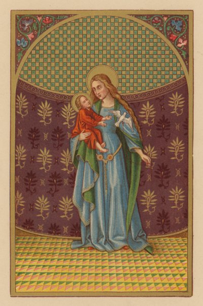 S Maria mater Dei (chromolitho) de Austrian School