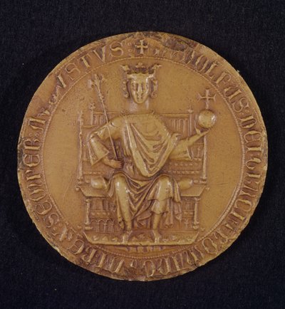 Selo de Rudolf I (1218-91) de Habsburgo, 1289 (cera) de Austrian School