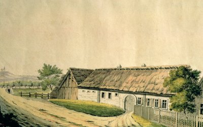 O local de nascimento de Franz Joseph Haydn (1732-1809) em Rohrau, Baixa Áustria de Austrian School