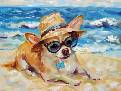Férias na Praia de Chihuahua de Avanesova Elena