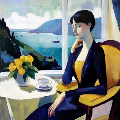 Vista elegante para o mar de Avanesova Elena