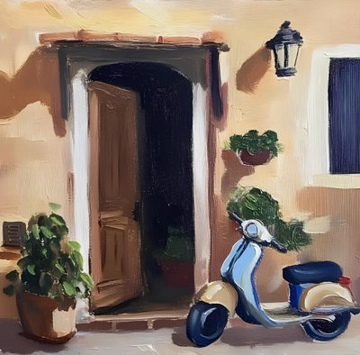 Porta para scooters europeias de Avanesova Elena