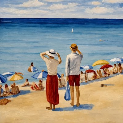 Vista da praia no verão de Avanesova Elena