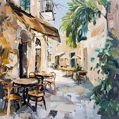 Café Europeu Ensolarado de Avanesova Elena