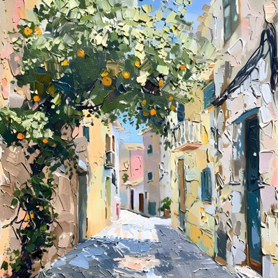 Rua da Laranjeira Ensolarada de Avanesova Elena