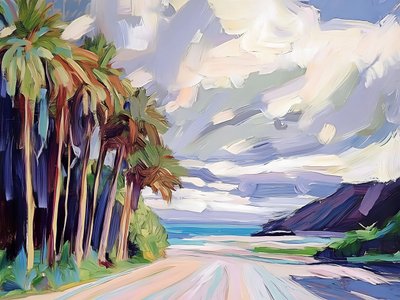 Estrada da Praia Tropical de Avanesova Elena