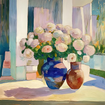 Vasos florais coloridos de Avanesova Elena