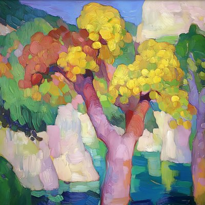 Paisagem de verão vibrante de Avanesova Elena
