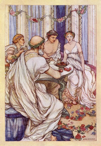 John Keats: Lamia (lito colorido) de Averil Mary Burleigh