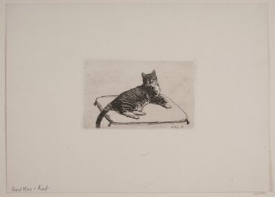 Dinamarquês: Recumbent cat (gato reclinado) de Axel Hou