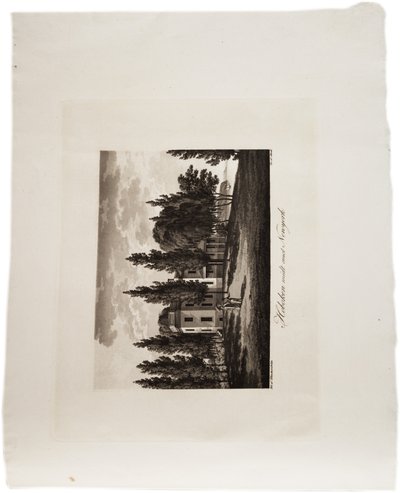 Hoboken em frente a Nova York, de um Atlas dos Estados Unidos, 1824 (aquatint) de Axel Leonhard Klinckowström